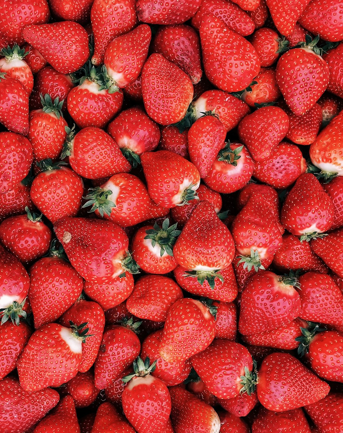 Fresh strawberries in a bowl