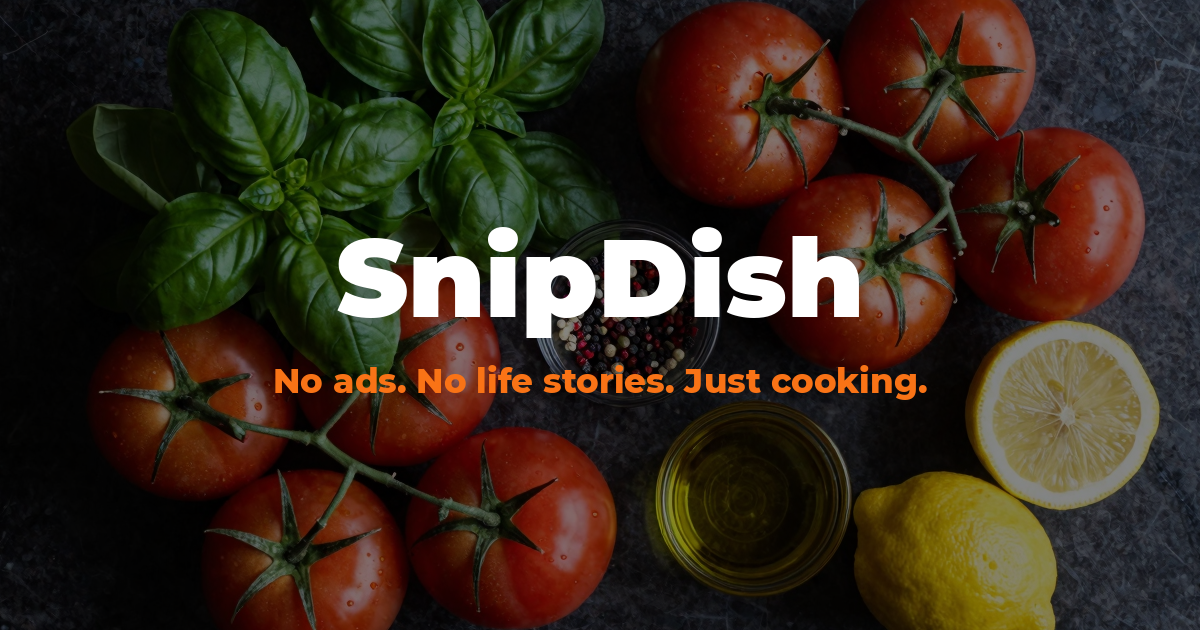 SnipDish - AI Recipe Finder & Cook Mode